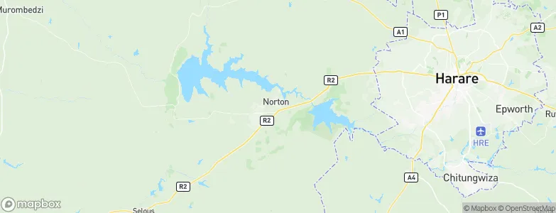 Norton, Zimbabwe Map