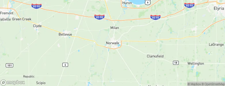Norwalk, United States Map
