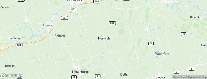 Norwich, Canada Map