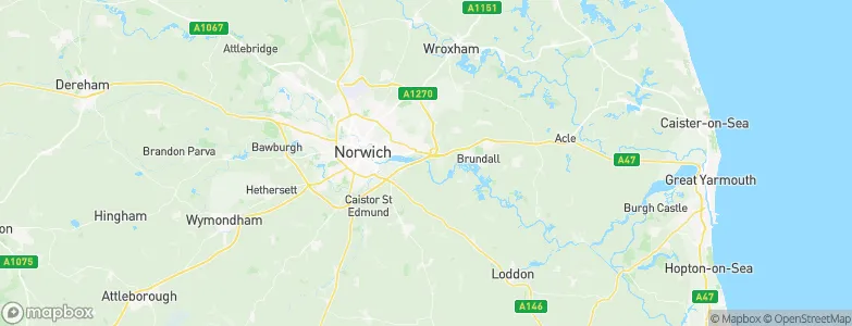 Norwich District, United Kingdom Map