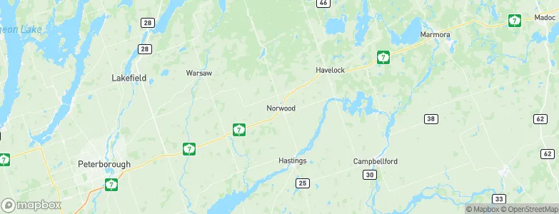 Norwood, Canada Map