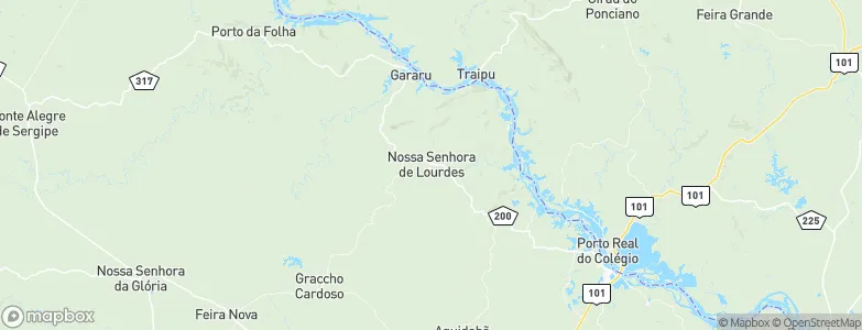 Nossa Senhora de Lourdes, Brazil Map