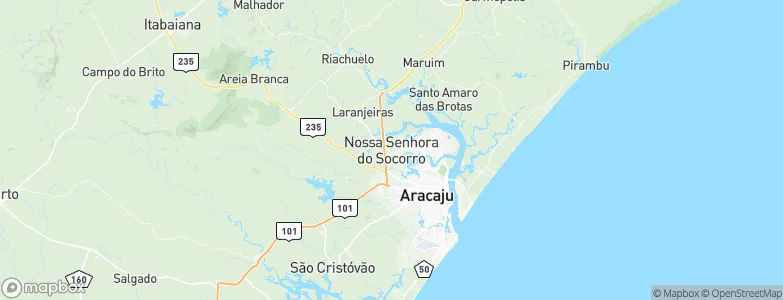 Nossa Senhora do Socorro, Brazil Map