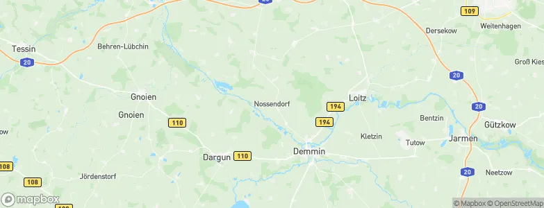 Nossendorf, Germany Map