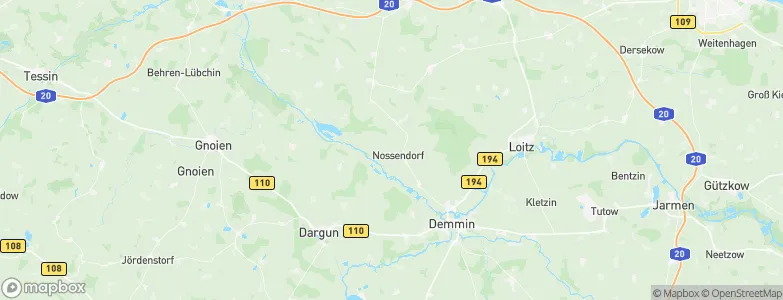 Nossendorf, Germany Map