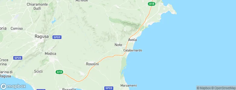Noto, Italy Map