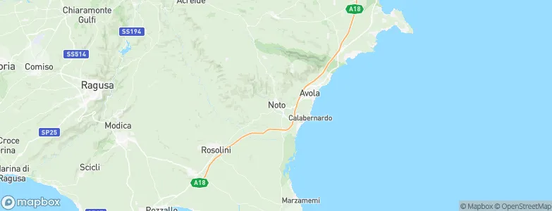 Noto, Italy Map