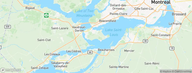 Notre-Dame-de-l'Île-Perrot, Canada Map