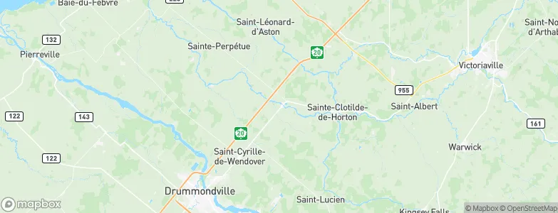 Notre-Dame-du-Bon-Conseil, Canada Map