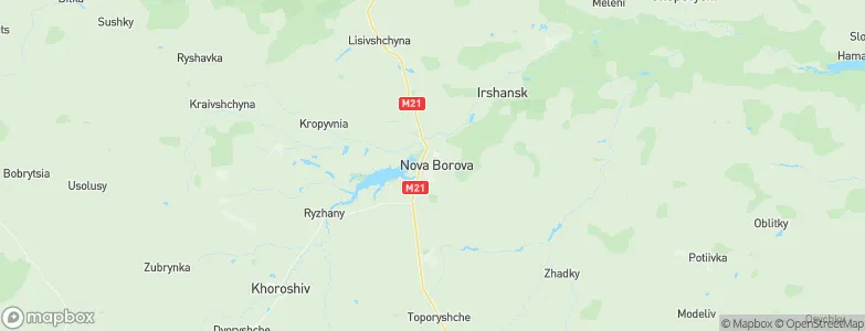 Nova Borova, Ukraine Map