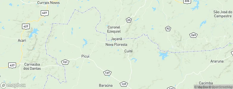Nova Floresta, Brazil Map