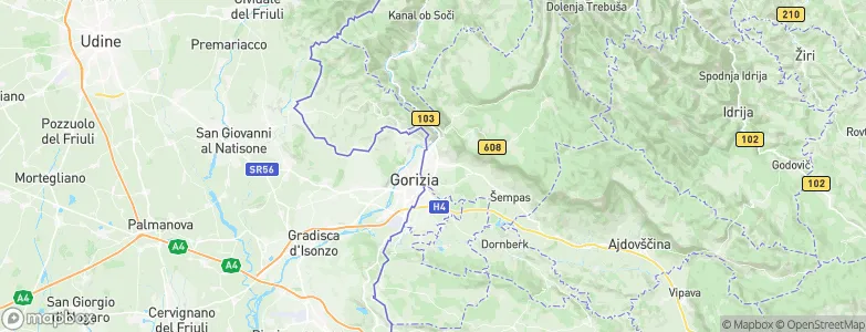 Nova Gorica, Slovenia Map
