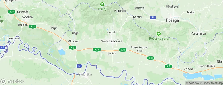 Nova Gradiška, Croatia Map