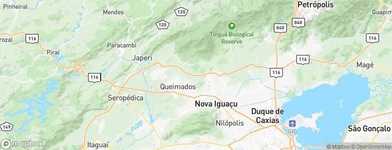 Nova Iguaçu, Brazil Map