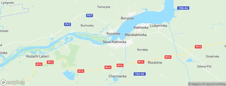 Nova Kakhovka, Ukraine Map