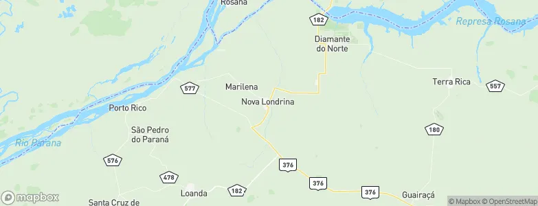 Nova Londrina, Brazil Map