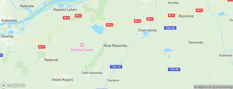 Nova Mayachka, Ukraine Map