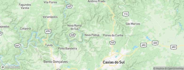 Nova Pádua, Brazil Map