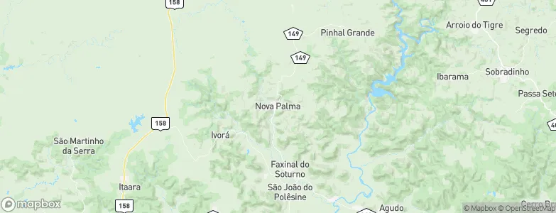 Nova Palma, Brazil Map