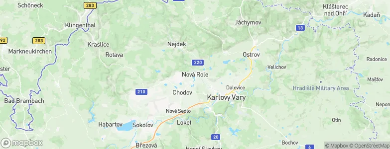 Nová Role, Czechia Map