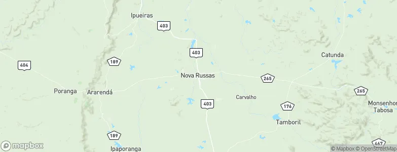 Nova Russas, Brazil Map