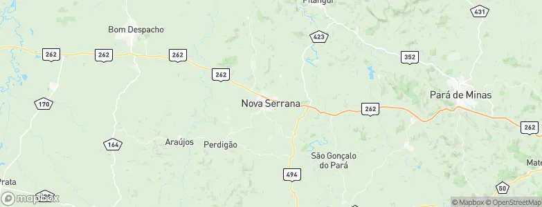 Nova Serrana, Brazil Map