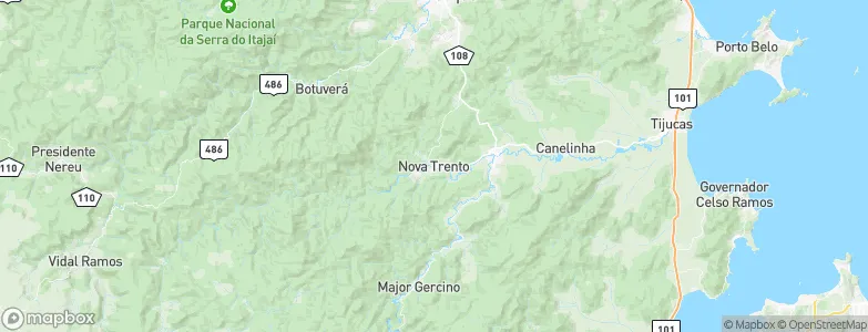 Nova Trento, Brazil Map