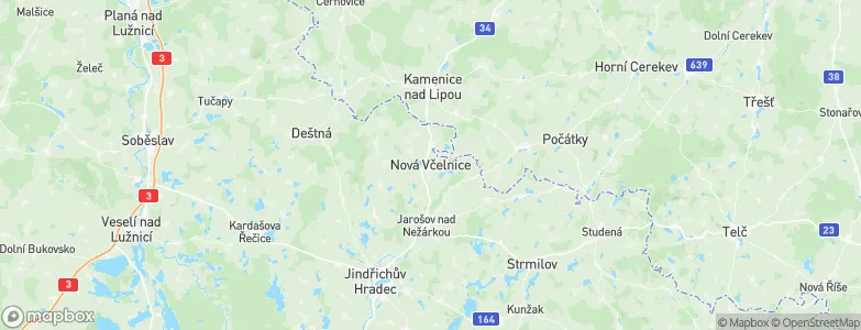 Nová Včelnice, Czechia Map