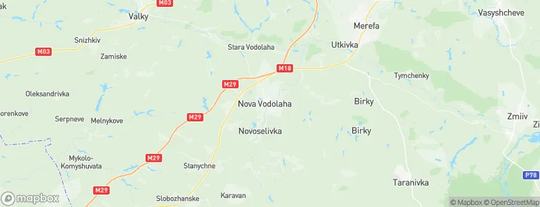 Nova Vodolaha, Ukraine Map