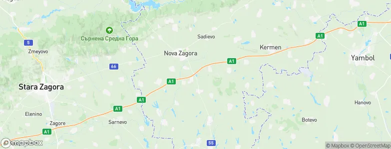 Nova Zagora, Bulgaria Map