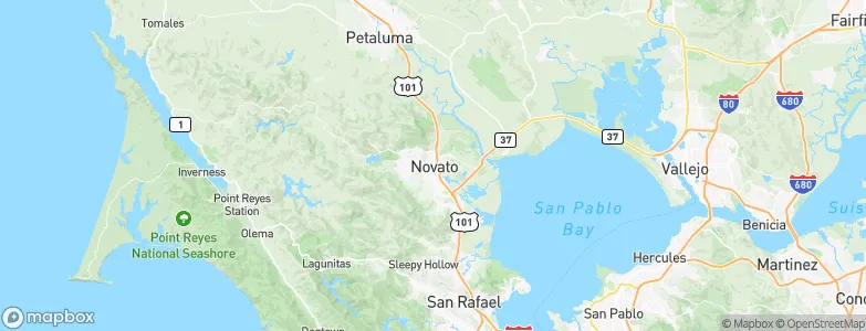 Novato, United States Map