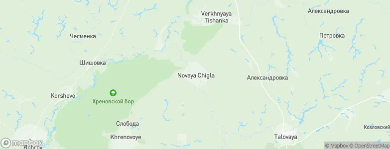 Novaya Chigla, Russia Map