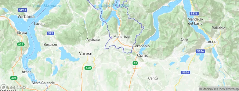 Novazzano, Switzerland Map
