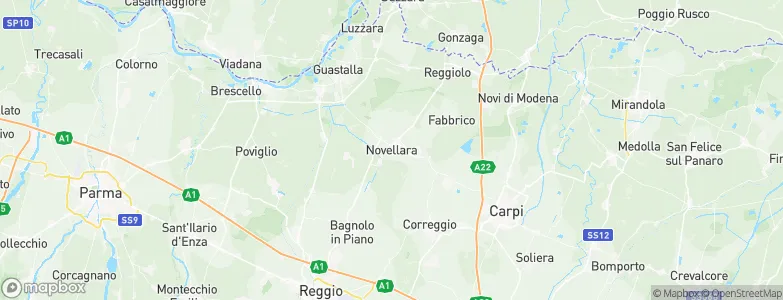 Novellara, Italy Map