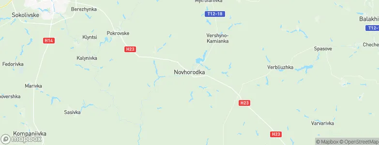 Novhorodka, Ukraine Map