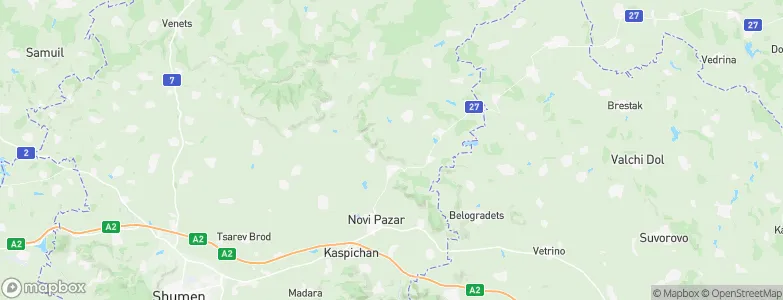 Novi Pazar, Bulgaria Map