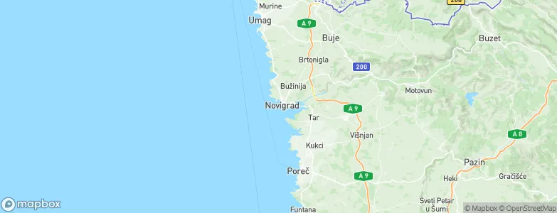 Novigrad, Croatia Map