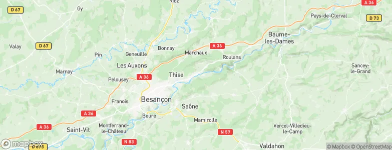 Novillars, France Map