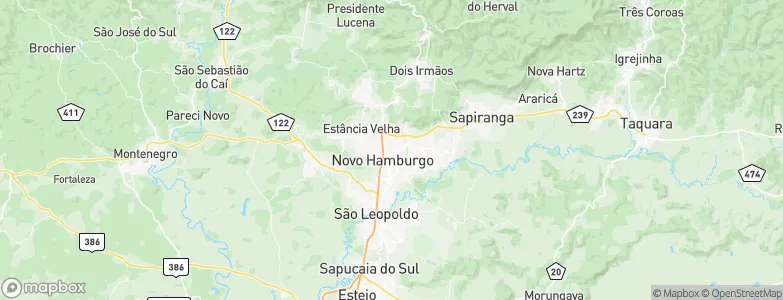 Novo Hamburgo, Brazil Map