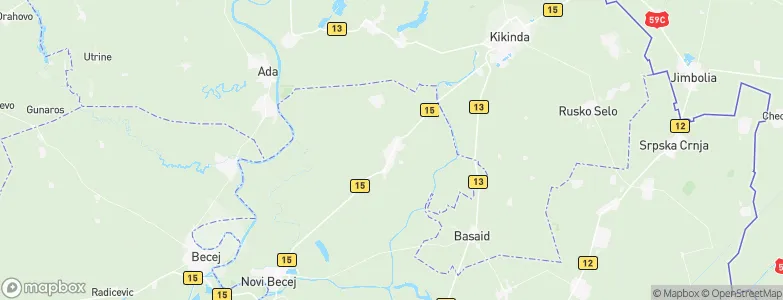 Novo Miloševo, Serbia Map