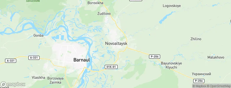 Novoaltaysk, Russia Map