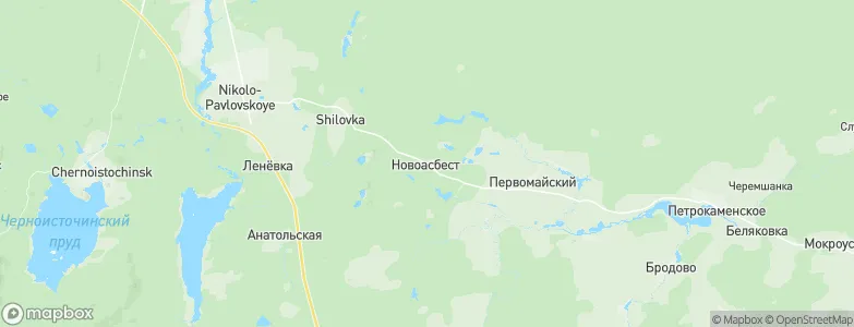 Novoasbest, Russia Map