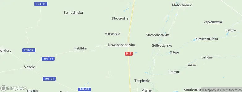 Novobohdanivka, Ukraine Map