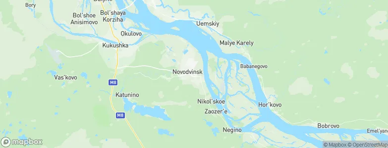 Novodvinsk, Russia Map