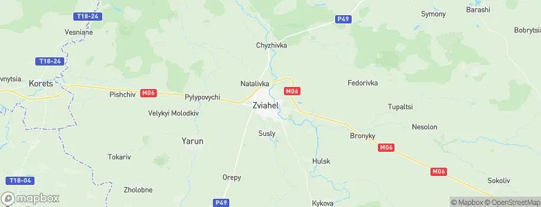 Novohrad-Volynskyi, Ukraine Map