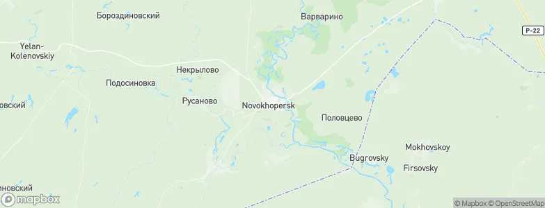 Novokhopyorsk, Russia Map