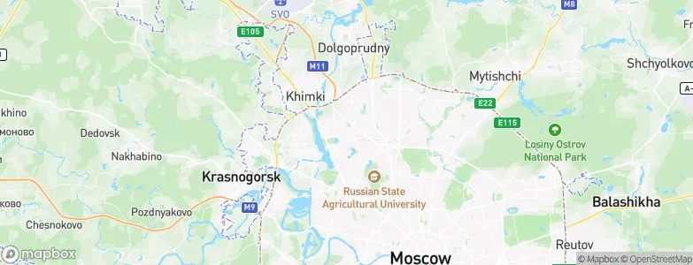 Novokhovrino, Russia Map