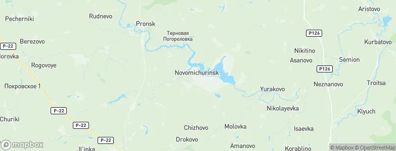 Novomichurinsk, Russia Map