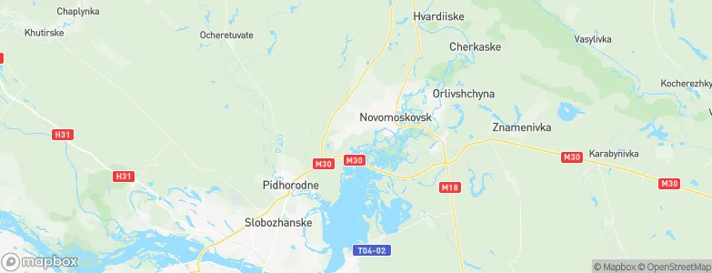 Novomoskovsk, Ukraine Map
