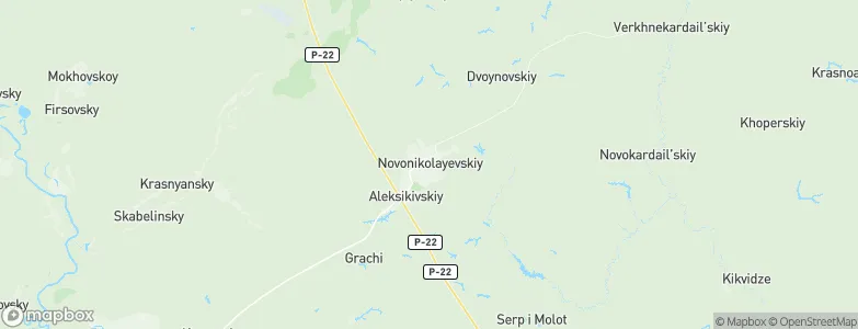 Novonikolayevskiy, Russia Map